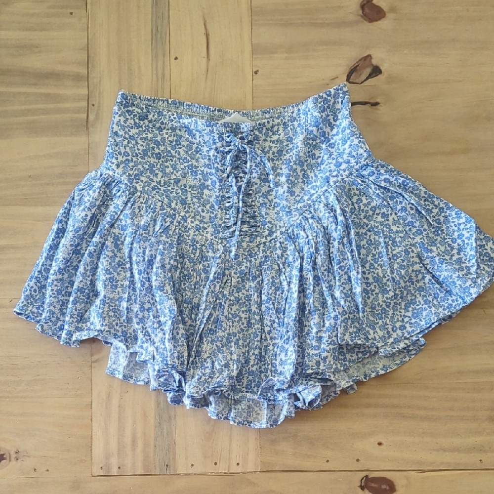 Floral Blue Women's Skort